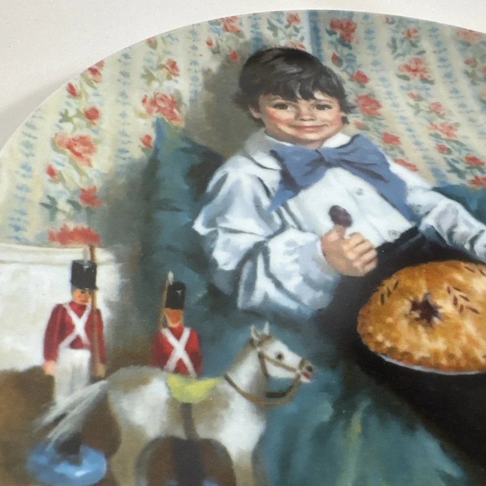 Vintage‎ Collector Plate John McClelland Mother Goose Little Jack Horner
